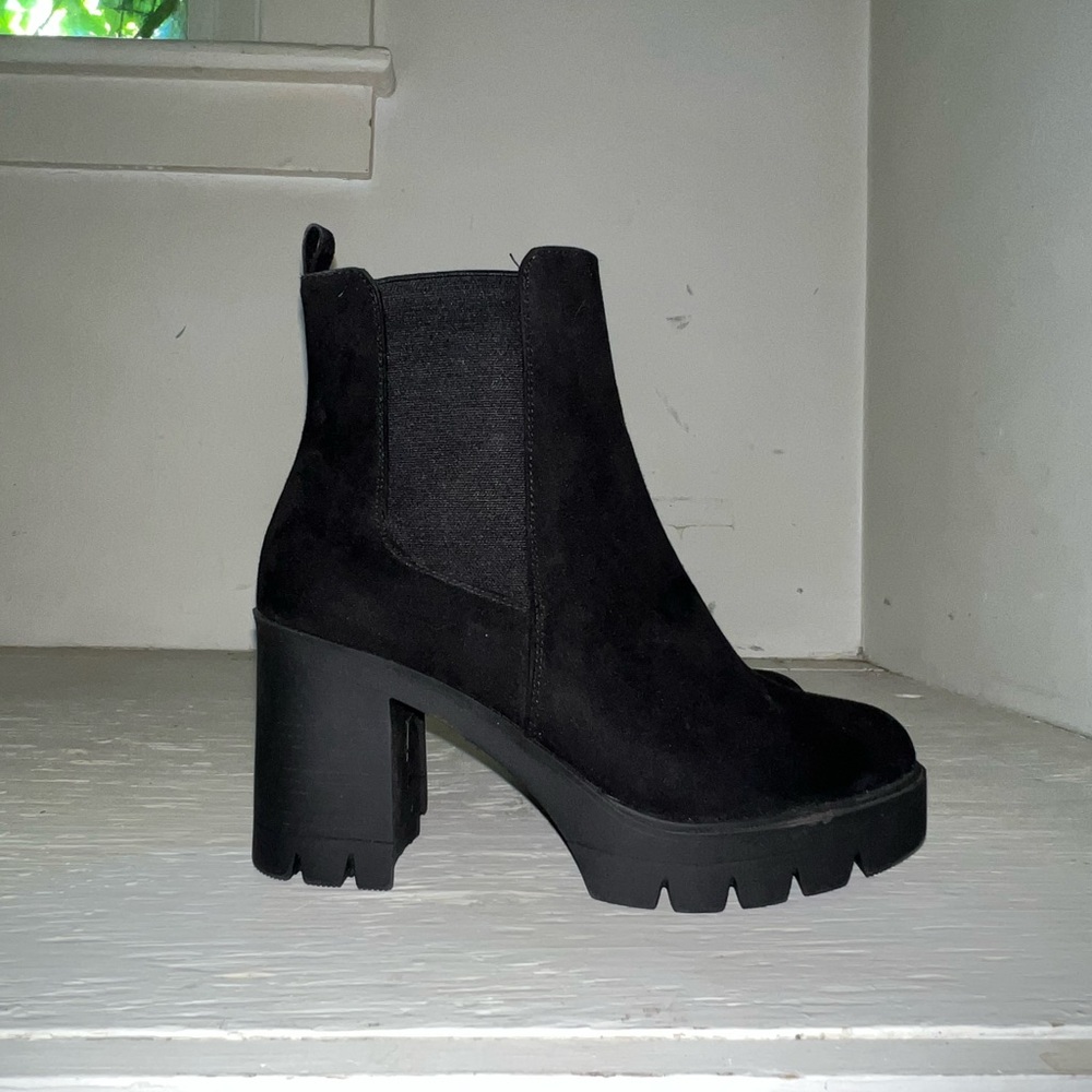 ASOS Black Heeled Boots 10W